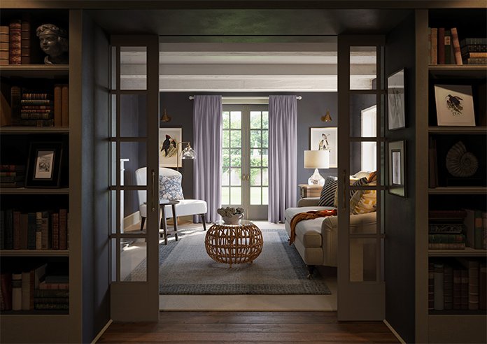 Menton, Pearl Violet - Made to Measure Curtains - Image 14